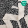 NEXHOME PRO Stripe Cozy Blanket Twin, Knit Fuzzy Throw Blanket