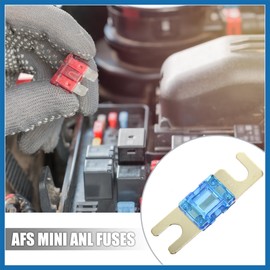 A ABSOPRO 10 Stück 100 A AFS Mini-ANL-Sicherung für Auto, LKW, Motorrad, Boot, Audio-CDs, Artikelersatz