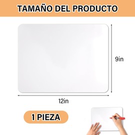 Lapboards de Borrado en Seco de 9 x 12 Pulgadas Pizarras Blancas Portátiles y Reutilizables para Profesores y Estudiantes