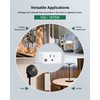 treewell Remote Control Outlet Wireless Wall Mounted Light Switch, Programmable