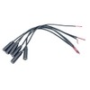 6pcs 2.5mm Female to Bare Cable Open End TS 2