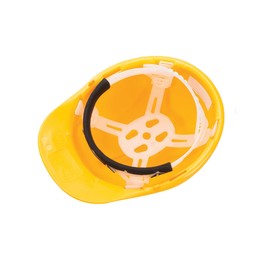 Dapetz ® Industrial Safety Helmet, Engineering and Construction Hard Hat, Ventilated, 6 Point Harness, En 397 Certified (Basic Wheel Adjustment, Yellow)