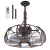 Kuailkag 15" Plug In Ceiling Fan for Outdoor, Portable LED
