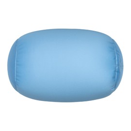 Focustree Microbead Body Pillow, Tube Microbead Bolster Bean Smooth Cool Pillow Neck Cervical Roll Pillow for Sleeping 7 x 12Inch Throw Travel Pillow(Maya Blue)