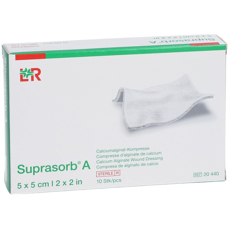 SUPRASORB A GARZA 5 x 5 10 Stück