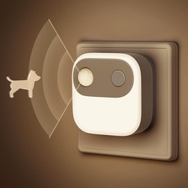 Emeritpro Nachtlicht Steckdose, 2 Stück Nachtlicht mit Bewegungsmelder und Dämmerungssensor, Einstellbare Helligkeit 30/60/100Lm, 3000K Warmweiß Nachtlicht Kinder, ideal für Babyzimmer, Treppe, Küche