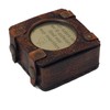 LEATHERVINES Brass Sundial Compass Together