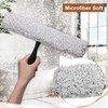 Shower Squeegee for Glass Doors & Microfiber Scrubber Kit 11Inch