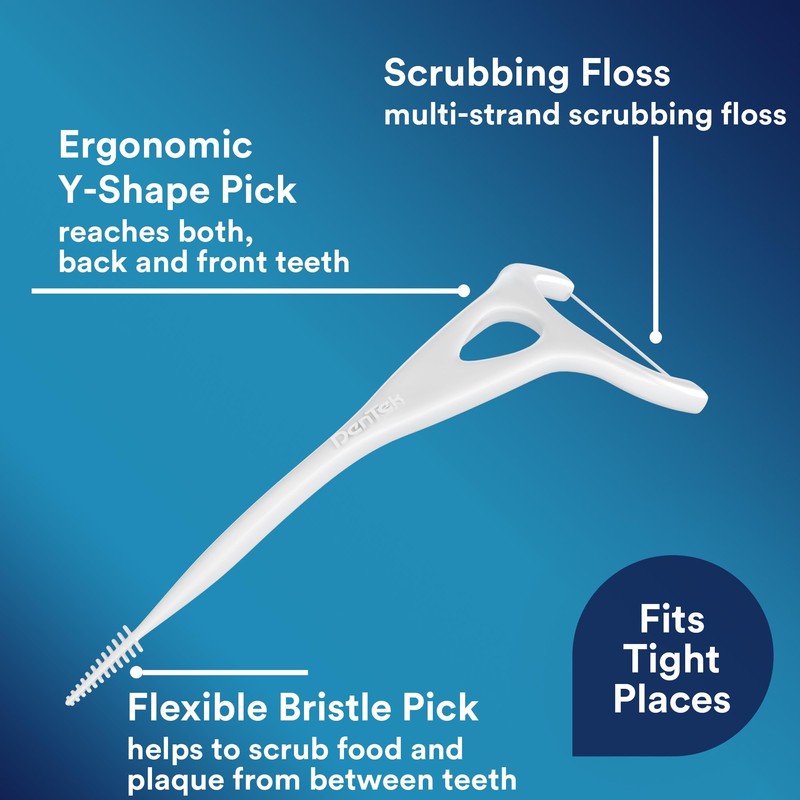 DenTek Complete Clean Floss Picks | Removes Food & Plaque
