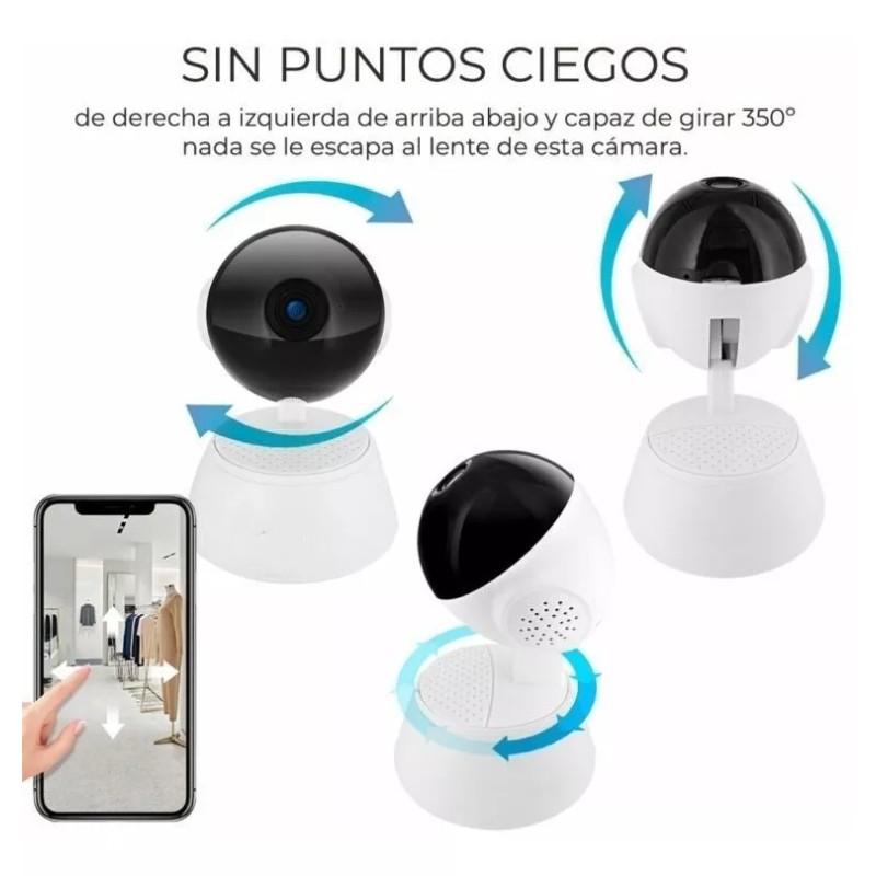 EGTMA Camara De Seguridad Y Alarma 1080p Wifi Visión Nocturna