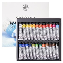 Paul Rubens Watercolour Paint Set - 24 Vibrant Colours, 12ml Watercolour Tubes, Art Supplies for Adults, Artists and Beginners