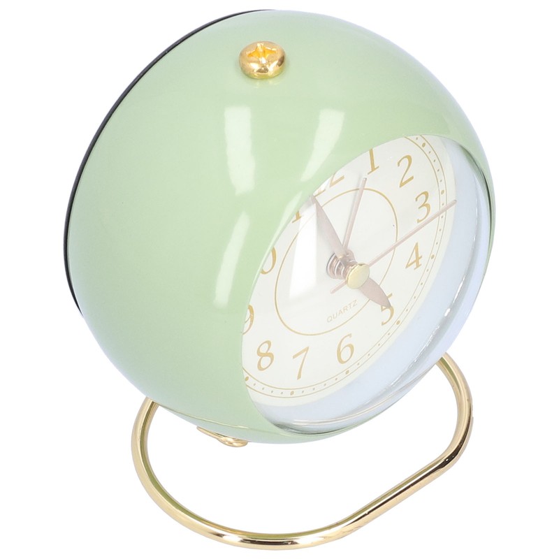 Alarm Clock Silent Non Ticking Metal Paint Power Saving Eye