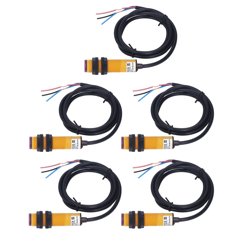 5 Pcs Infrared Photoelectric Switch NPN Normally Closed 5 To