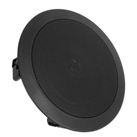 Rockville HC55 Black 5.25" 300 Watt In-Ceiling Home Theater Speakers 8 Ohm, Aimable Tweeter, Paintable Grill, Easy Install, for Home Audio Systems