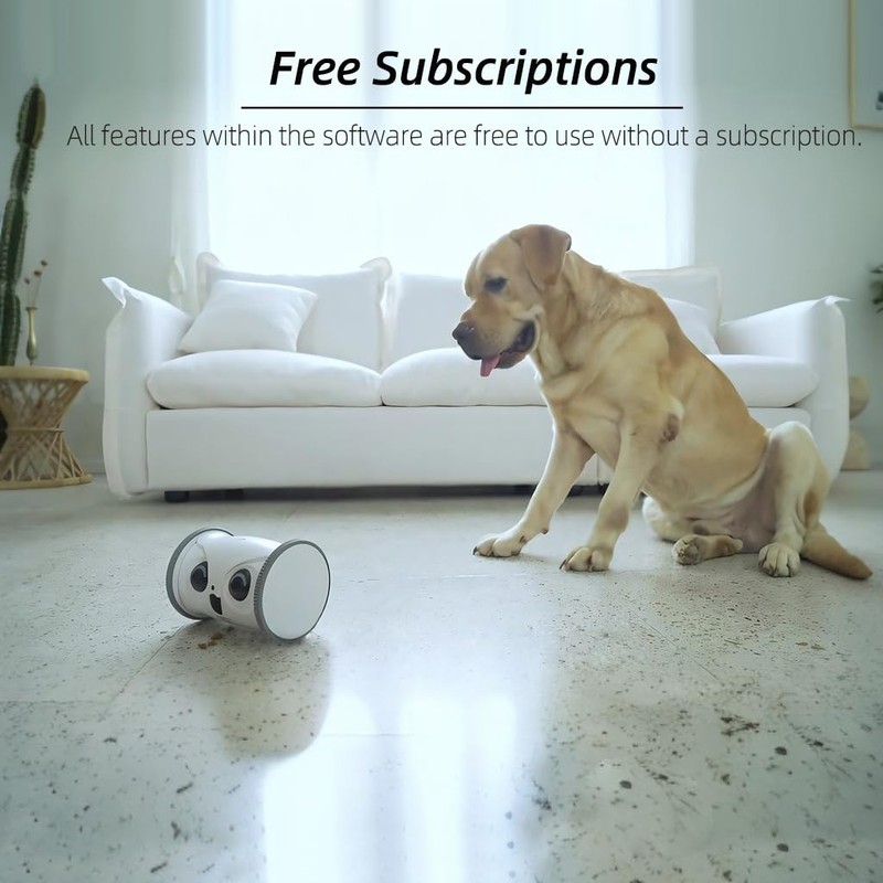 SKYMEE Owl Robot,Pet Camera Treat Dispenser Interactive Toy for Dogs