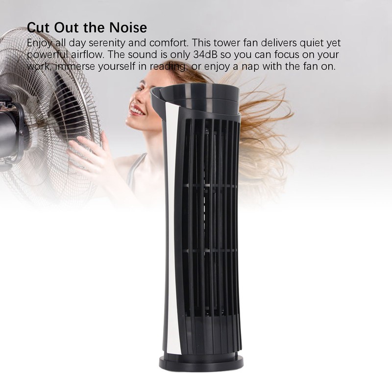 Tower Fan 90 Degree Oscillating Fan with 2 Speeds Light