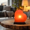 NatureBoost Himalayan Pink Salt Heart Lamp Comes with Dimmer Switch