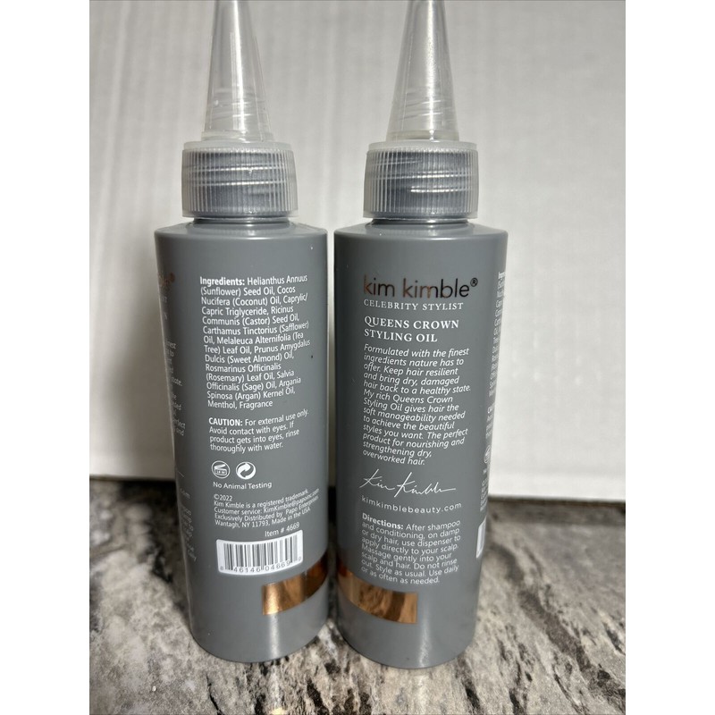 Kim Kimble QUEENS CROWN STYLING OIL 4.oz HAIR REPAIR NOURISH