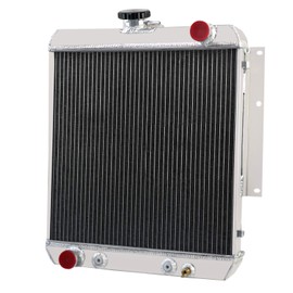 ECMRAD 3 Row Core Aluminum Radiator Compatible for 1966-1974 Jeep DJ5 3.8L 4.2L L6 AT/MT 1967 1968