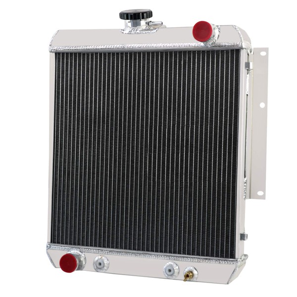 ECMRAD 3 Row Core Aluminum Radiator Compatible for 1966-1974 Jeep