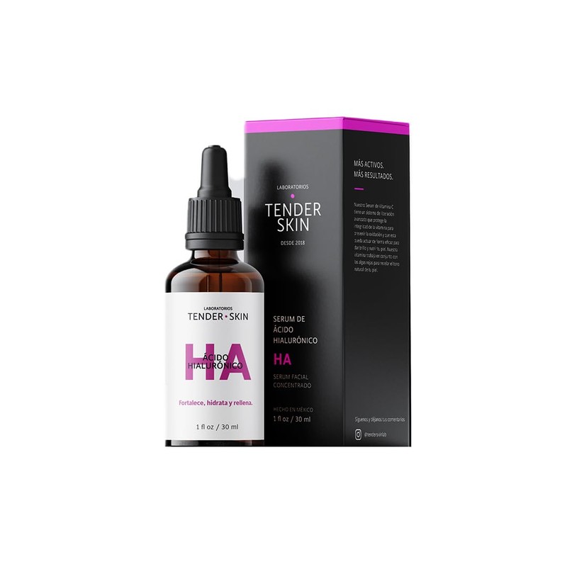 Tenderskin Sérum Rostro Ácido Hialurónico hidrata y rellena líneas de
