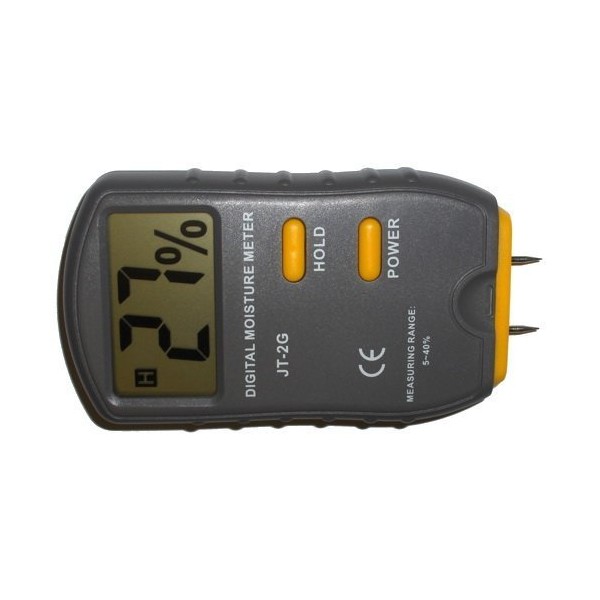 HQRP 2-Pin Digital Damp Meter Tester Detector Wood / Drywall