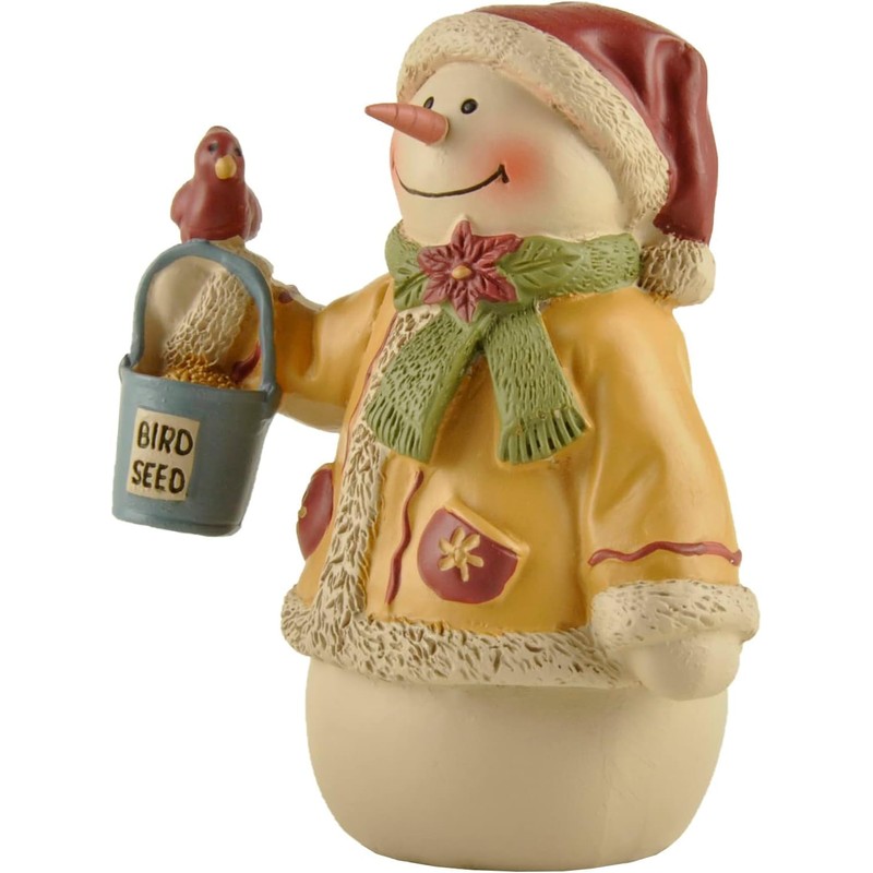 PlentifulHome Snowmen Figurines Christmas Indoor Decorative Resin Crafts Perfect Choice