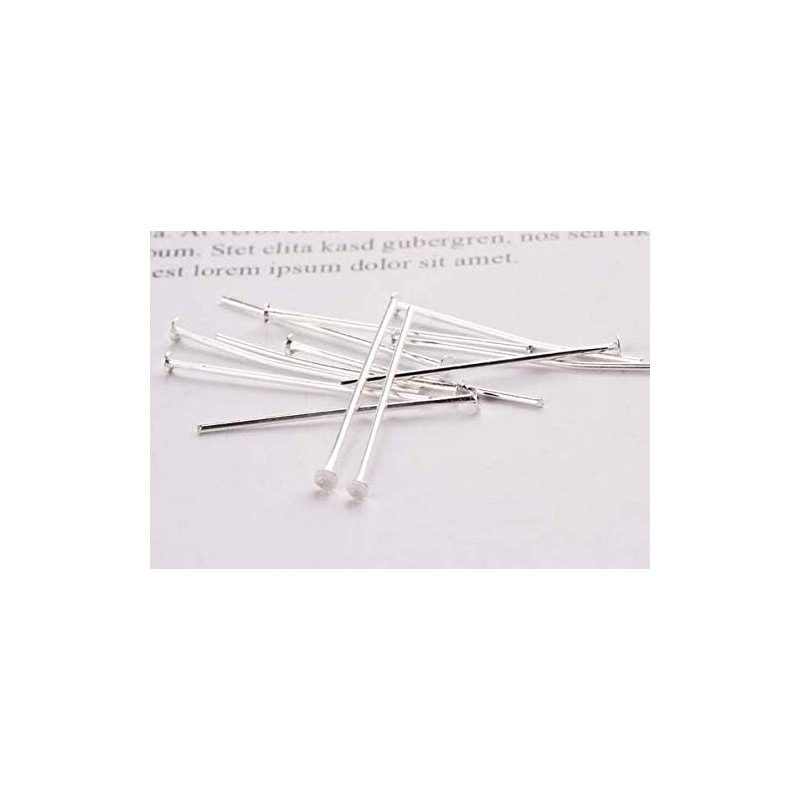 LASSUM LASSUM 330 PCS Silver Plated Head Pins Findings, 32mm