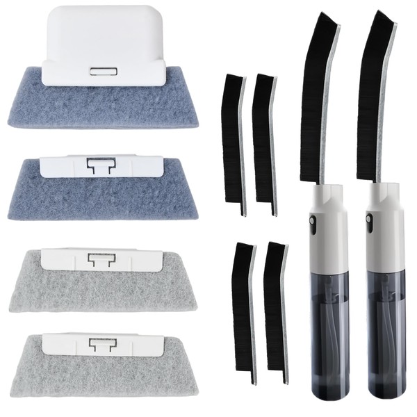 10 Stück Fensterrillen Reinigungsbürste, Spaltreinigungsbürste für Fenster, Türen, Fliesen, Küche,