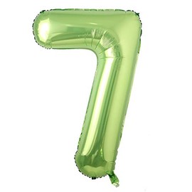 40 inch Large Green Foil Number 0-9 Helium Balloons Figures Ball Baby Shower Happy Birthday Party Wedding Decoration Supplies (40 inch Green 7)