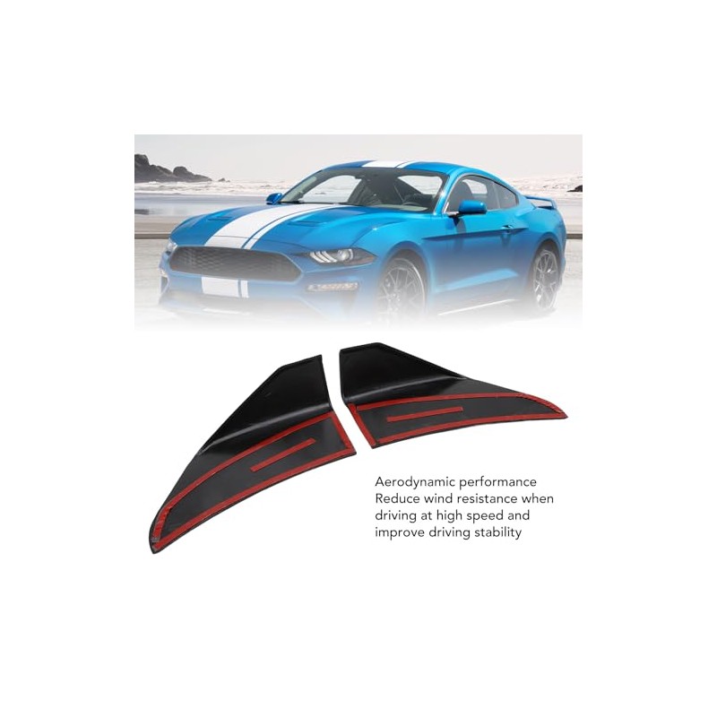 Front Bumper Lip ABS Corner Spoiler Winglet 1 Pair Left