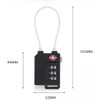 INEWTECK Orange 3 Digit TSA Security Combination Lock, for Luggage,