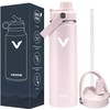 E T EASYTAO Termos para Agua con 2 Tapas, 32OZ