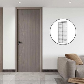 SHENGYIG Wall Organiser, 10 Large Pockets Organiser Hanging, Hanging Storage, Storage Bag with 4 Metal Hooks, Hanging Bag for Bathroom, Kitchen, Bedroom