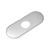 Chrome Bathroom Tap Sink Hole Cover Deck Plate Plinth Mounting