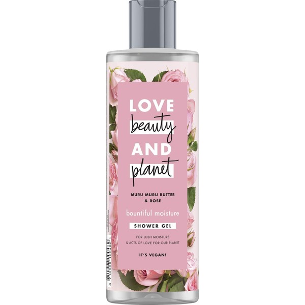 Love Beauty And Planet Bountiful Moisture Shower Gel for Dry Skin Murumuru Butter & Rose Free Paraben Free 1 Piece (400ml)
