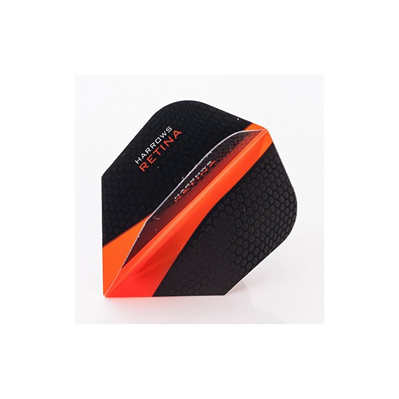 5 x SETS HARROWS RETINA ORANGE DART FLIGHTS STANDARD