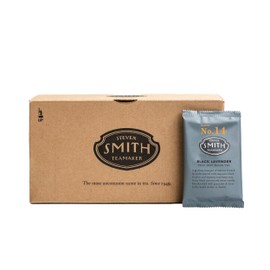 Smith Teamaker Black Lavender No. 14, Caffeinated, Sugar-Free, Sustainably Grown Full Leaf Black Tea Bags, 36 Sachets, 1.32oz each