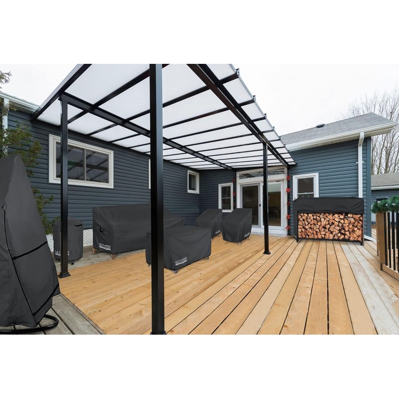 ULTCOVER Rectangular Gas Fire Pit Table Cover 43x22 inch Waterproof