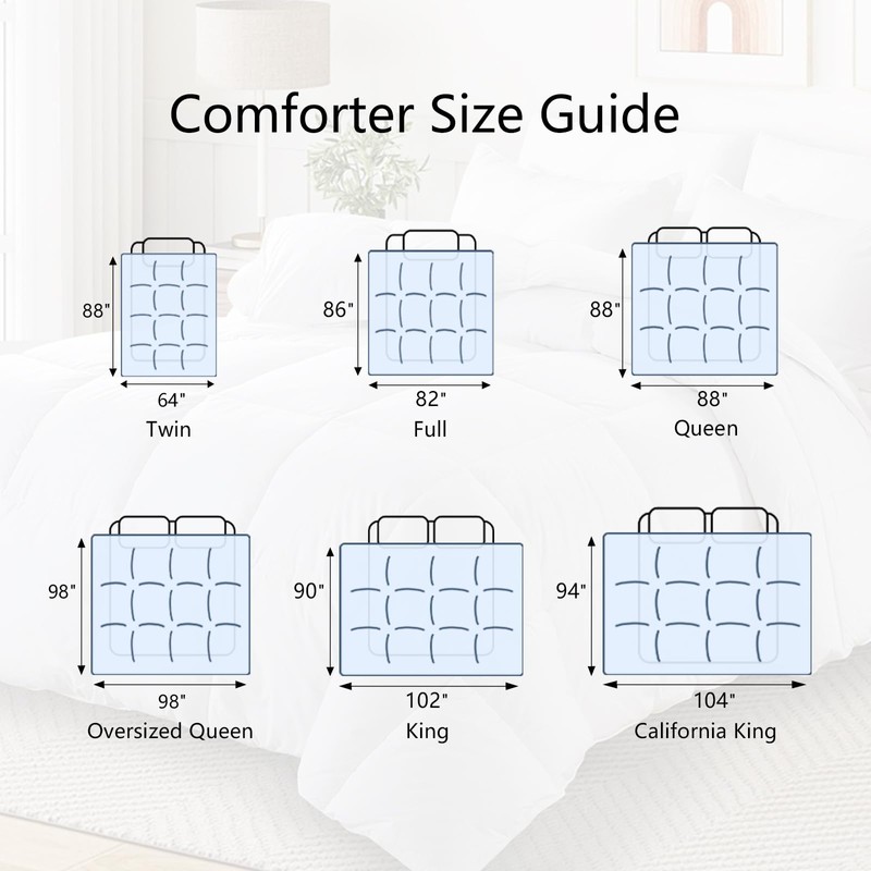 California King Comforter, All Season Down Alternative Gray Duvet Insert