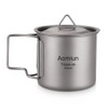 Aomiun Ultralight Titanium Cup Outdoor Portable 2PCS Cup Set 350ml