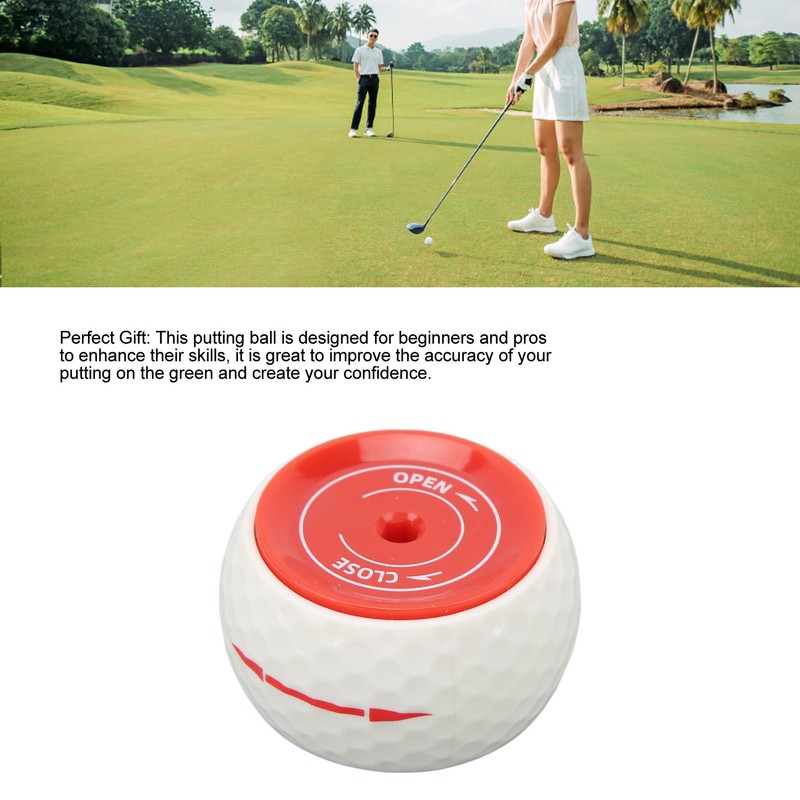 Wheel Like Practice Putting Ball Adjustable Weight Putting Accuracy Trainer