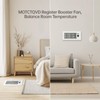 MOTCTQVD Register Vent Booster Fan for 4” x 10” Register