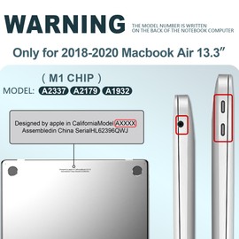 GPXIIZ Case Compatible with MacBook Air 13 Inch M1 Protective Case 2020 2019 2018 Release A2337 A2179 A1932, Ultra Thin Hard Shell Snap Case Cover 13.3 Inches, Deep Teal