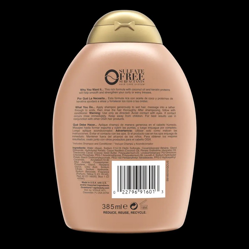 OGX Beauty Ever Straight Brazilian Keratin Smooth Shampoo