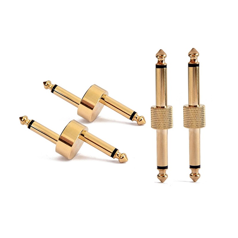 KONTONTY 4 Guitar Effect Pedal Adapter Dual Head Connector Set