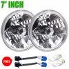 CHUSYYRAY Pair 7 inch Round LED Headlights HILo Beam For