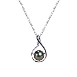 CASACATE Gifts for Women Wife-Black-zirconia bead- S925 sterling silver Necklace-Gift for Wife Wedding Birthday Anniversary Jewelry-Mom Day Gifts for Mom Women Valentines Christmas Day