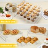 Hunnycook Cooling Racks - 10 * 16 Inch 3PCS Stackable
