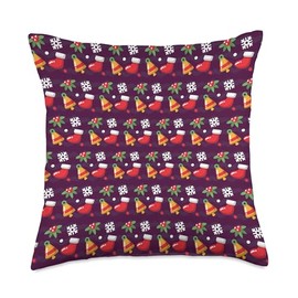 Christmas Composition Notebook Teachers Students Matching Throw Pillow